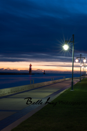 Kenosha Lakefront promenade and Lighthouse