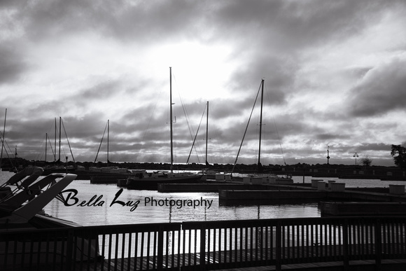 Kenosha Harbor B&W